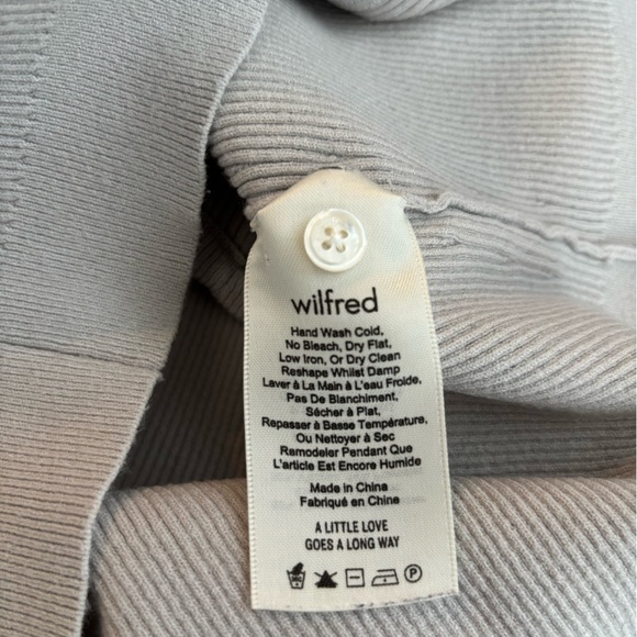 ARITZIA Wilfred Button Front Ribbed Knit Crop Top - Picture 10 of 11